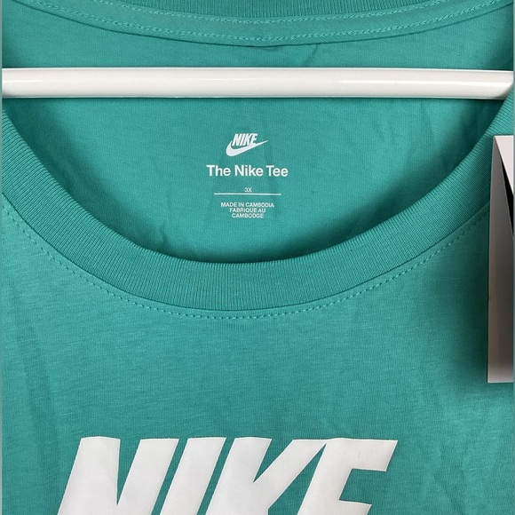 NWT Women’s Teal Seafoam Green Nike Tee Size 3X Lightweight - Picture 5 of 7